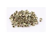 100 Pcs Zinc Plated Carbon Steel Rivet Nut Flat Head Insert Nutsert 1 4 20UNC