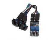3.3 5V 2 CH Slotted Optical Switch Speed Detect Velocity Sensor Module