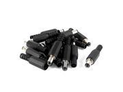 15 Pcs 5.5x2.1x9mm Male DC Power Plug Connector Replacement for Audio Video