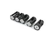 5 Pcs Parallel Connection 4x 1.5V AAA Battery Holder Case Box Container Black