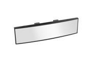 Black Rectangle Curve Rear View Mirror 260mm x 65mm for Car SUV Truck