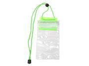 Fishing Plastic Square 3 Sealing Layer Phone Water Resistant Bag Clear Green