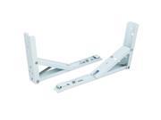 25cm 10 Length Metal Spring Loaded Triangle Folding Shelf Brackets Support 2pcs