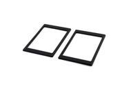 Laptop 7mm to 9.5mm SSD HDD Hard Disk Drive Thickening Pad Frame Black 2pcs