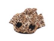 Pet Dog Doggy Winter Polyester Leopard Shaped Clothes Coat Black Brown White
