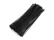 5mm x 350mm Black Nylon Winged End Push Mount Electrical Cable Ties 250Pcs