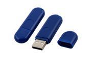 LED Keyring Cover USB Charger Bright Night Lamp U Disk Shape Light Blue 2pcs