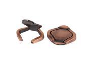 Wardrobe Cabinet Concealed Hidden Recessed Grip Pull Handles Copper Tone 2pcs