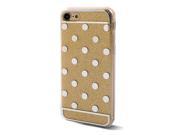 Dots Pattern Back Protective Mobile Phone Hard Case Cover Yellow for iPhone 7