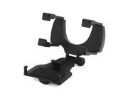 Universal Car Rearview Mirror Mount Bracket Holder Stand Black for Phone GPS