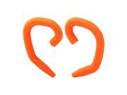 Wireless Ear Hook Loop Clip Orange Pair for Mobile Phone bluetooth Earphone