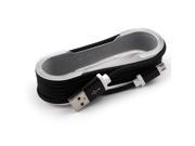 Nylon Braided USB 2.0 A Male to Micro B Charger Cable Black for Android Phone