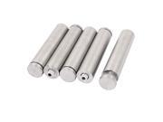 25mmx122mm Stainless Steel Advertise Glass Standoff Pin Fixing Mount Bolt 5pcs