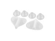 Aquarium Heart Shape Design Glass Suction Cup Divider Clip Clamp Holder 6 in1