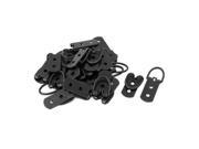 55mmx20mm 2 Holes D Ring Picture Photo Frame Hanging Hanger Hook Black 30pcs