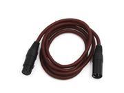 1.5m Brown 3 Pin XLR Male to XLR Female Stereo Audio Extension Balanced Cord