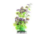 Home Plastic Artificial Ornament Vivid Aquarium Plants Decoration Green Purple