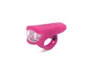 Universal Rose Red White Light 3 Modes 2 LED USB Rechargeable Bike Headlight