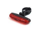 Bicycle Cycling Adjustable Strap 5 LED Safety Tail Light Torch Red