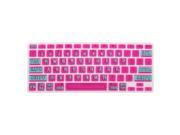 Silicone Keyboard Film Cover Fuchsia for Macbook Pro Air 13 15 17