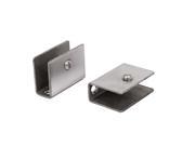 Metal Adjustable Shelf Clips Clamps Brackets 2pcs for 10mm 14mm Thick Glass