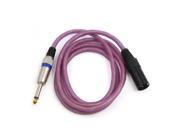 1.5m Pink 3Pin XLR Male to 6.5mm TRS Male Plug Microphone Stereo Audio Cord Wire