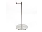 Stainless Steel PC Headphone Holder Stand Hanger Headset Bracket Silver Tone