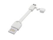 Laptop Cellphone USB 2.0 Male to Micro USB Male Data Sync Connector Cable White