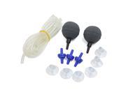 6.5 FT Silicone Aquarium Airline Tubing with 6 Pcs Suction Cups and Accessories