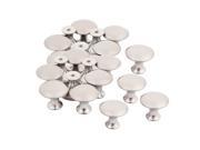 Chest Cabinet Stainless Steel Round Pull Knobs Silver Tone 23.5mmx20.5mm 25pcs
