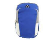 Sports Running Mobile Phone Arm Waterproof Package Bag Case Key Holder Blue