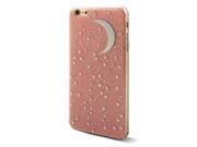 Cell Phone Moon Stars Pattern Glitter Case Cover Rose Gold for iphone 6 Plus
