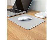 Aluminum Alloy Rectangle Shape Mouse Pad Gaming Mat Gray for Computer Laptop