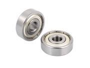 2 Pcs Steel Non-noise Low Speeding Deep Groove Bearing Ball 10 x 35 x 11mm 2 Pcs Steel Non-noise Low Speeding Deep Groove Bearing Ball 10 x 35 x 11mm