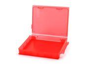 Portable Plastic HDD External Protector Box Red for 2.5 Inch SATA Hard Drive