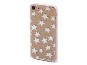 Shiny Bling Stars Pattern Back Protective Phone Hard Case Yellow for iPhone 7