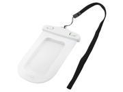 Water Resistance Case Bag Pouch Protective Holder White for Cell Phone