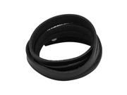 Unisex Outdoor Faux Leather Adjustable Bangle Bracelet Black 61cm Length