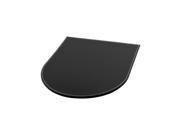 Computer PU Leather Arch Water Resistance Mice Mat Wrist Rests Mouse Pad Black