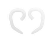 Wireless Headset Ear Hook Loop Clip White Pair for Cellphone bluetooth Earphone