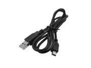 USB 2.0 to Mini USB Transfer Charging Data Cable 80cm Long Black