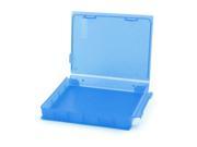 Plastic HDD External Protective Storage Box Blue for 2.5 Inch SATA Hard Drive