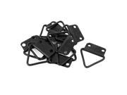32mmx29mm Cross Stitch Picture Frame Triangle Ring Hanging Hanger Black 10pcs