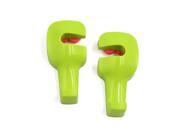 2pcs Universal Green Pink Plastic Car Back Seat Hidden Hook Sundries Hanger