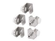 Zinc Alloy Shelf Support Adjustable Clamp Clips 5pcs for 5 8mm Thick Glass