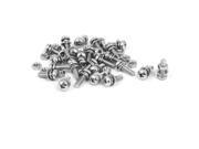 M4 x 14mm 304 Stainless Steel Phillips Pan Head Screws Nuts w Washers 25 Sets