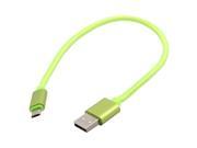 Nylon Braided USB 2.0 A Male to Micro B Charger Adapter Data Cable Light Green