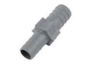Aquarium Plastic Straight Tube Joiner Hose Pipe Fitting Adapter Connector Gray