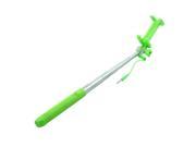 Phone Handheld Wired Extendable Telescopic 8 Sections Selfie Stick Green