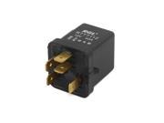 DC 12V 40A 5 Terminals Male Power Connector Relay Black for Truck Car Automobile
